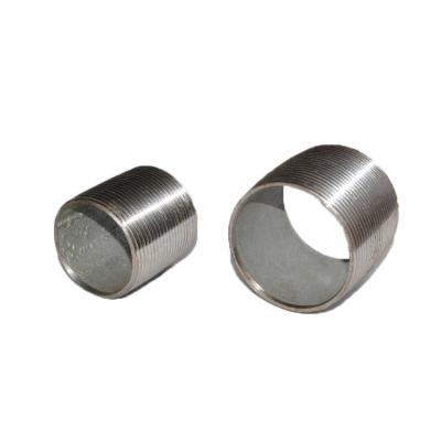 China High Quality Galvanized And Black Steel Male Thread Gi Pipe Nipple Equal for sale