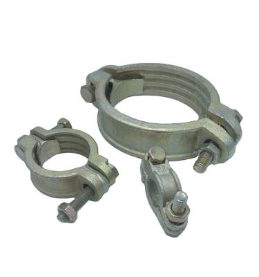 China Galvanized Pipe Clamp Malleable Iron Double Bolt Flanges In Hot Sales for sale