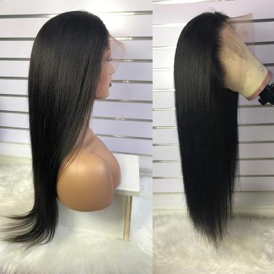 China Silky Straight Wave ISHE Hot Selling For Wig 100% Virgin Human Hair Long Cuticle Aligned Hair HD Lace Frontal Wig for sale