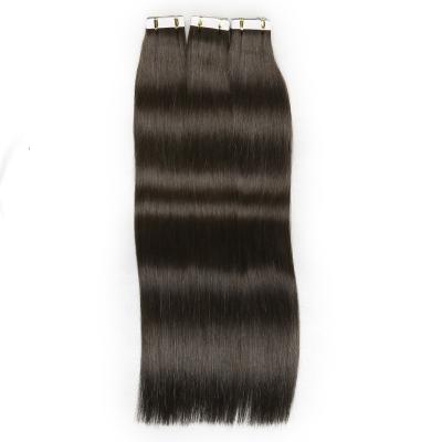 China Wholesale Silky Straight Virgin Hair Weft Double Skin Natural Invisible Wave Tape Invisible Wave Tape In Hair Extensions for sale