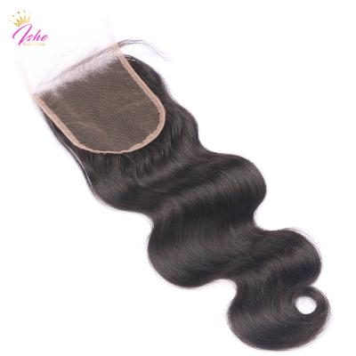 China 100% Virgin Human Hair Transparent Lace Closure 4*4 5*5 6*6 In Huge Stock With Big for sale