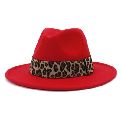 China British Women Fedora Flat Hat Wide Brim Jazz Fedora Hats Men's Vintage Style New Arrivals Image 2022 for sale