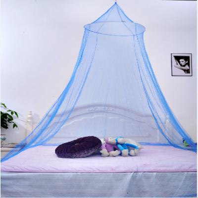 China Insecticide Treated Kids Baby Hanging Bedding 4 Pieces Canopy Mosquito Net Baby Crib Curtain Dome For Baby Crib Nets for sale