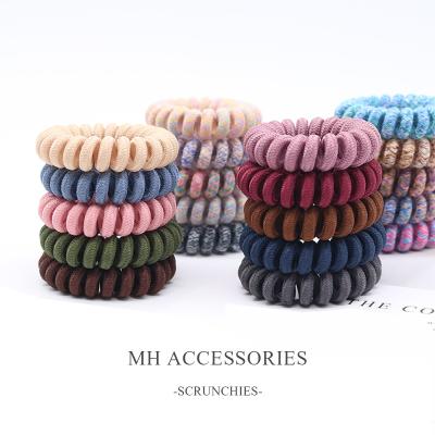 China Fashoin elastic knit hair rope shape fashion hair tie a girl woman hair accessories elastic band for sale