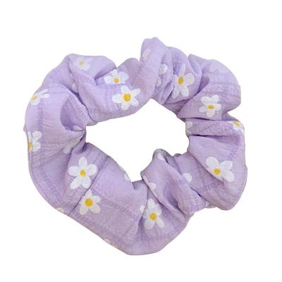 China Daisy Print Headbands Women Hair Accessories Girls Soft Hair Band New Vintage Elegant Elastic Headbands for sale