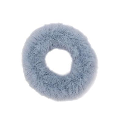 China Winter New Women Plush Popular Scrunchie Girls Elastic Hair Bands Ponytail Holder Hair Band for sale