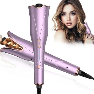 China Ceramic Automatic Hair Curler Portable Big Wave Ionic Curling Wand Heat Settings Home Use Adjustable Performance Curling Iron For Women for sale