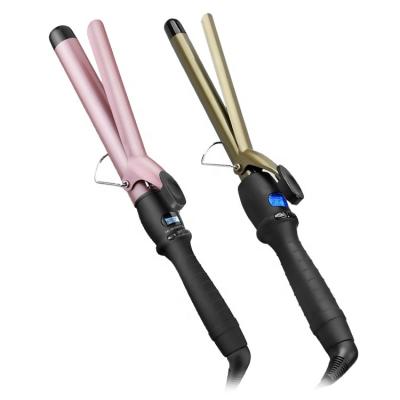 China Amazon Popular Professional Hairdressing Magic Wand Digital LCD Heating Ceramic Coating Panel Fast Curling Hair Curler for sale