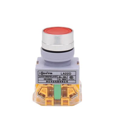 China Small Circuit Control LA22D-11 22MM High Quality Push Button Switch for sale