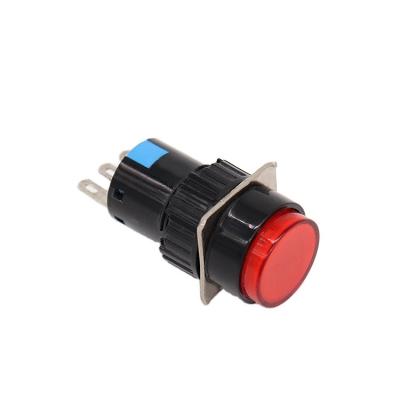 China High Quality Small Circuit Control LA16-16Y-11 16MM Momentary Type Circular Push Button Switch for sale