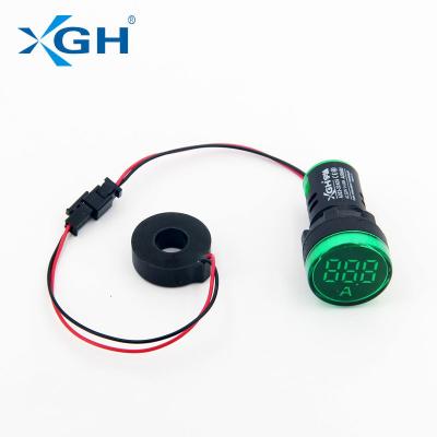 China High Quality Electrocar Machine Grade AD22B-22ADS 22MM 230V Digital Amp Indicator Light for sale