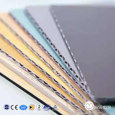 China Indoor Outdoor Aluminum Composite Line Composite Facade A2 FR Honeycomb Hollow Sandwich Panel [Aluminum Composite Panel Core] for sale