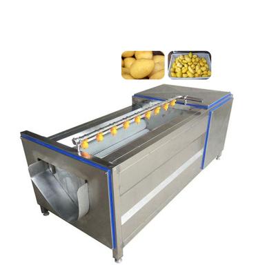 China Process Garri Cassava Peeler Machine Food Yam Potato Shell Decorticate Peeling Cassava Tapioca Fruit Processing Plant for sale