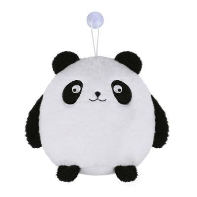 China Lovely Panda Keyring Stuffed Doll Plush Toy Panda Doll Keychain Stuffed Animal Key Holder for sale