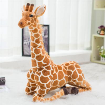 China Realistic Gift Plush Toys Animal Giant Giraffe Stuffed Big Giraffe Stuffed Animal Toys For Children for sale