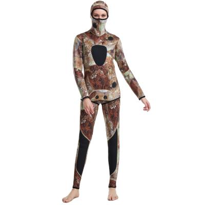 China Wholesale 3mm Neoprene Antibacterial Camouflage Wetsuit Sports Underwater Spearfishing Scuba Diving Suit Snorkeling Wetsuits for sale