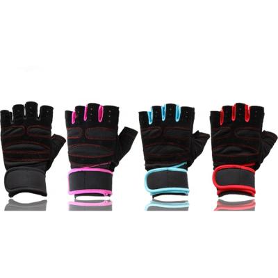 China 2019 new factory direct designer wrist protector high quality fashion direct palm heart waterproof half gloves for sale