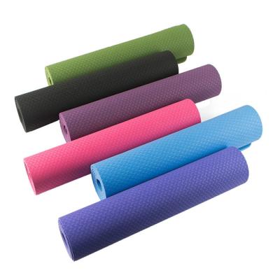 China Environmental Non-Toxic 8mm Double Color Exercise Mat Fitness 8mm Non-Toxic Yoga Estera Tape Yoga Mat 173*61cm for sale