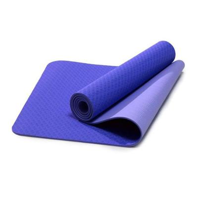 China 8mm Strip Yoga Estera 173*61cm Double Color Environmental Non-Toxic Fitness Professional Non-Toxic Yoga Mat for sale