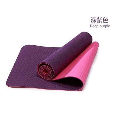 China Durable 6mm Soft Feeling Tape Multicolor Customize Yoga Mat For Fitness for sale