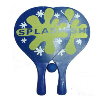 China Outdoor Game Beach Tennis Paddle Racket Set MDF Logo Plastic Handle Rackets Custom Made Personalized Wooden for sale