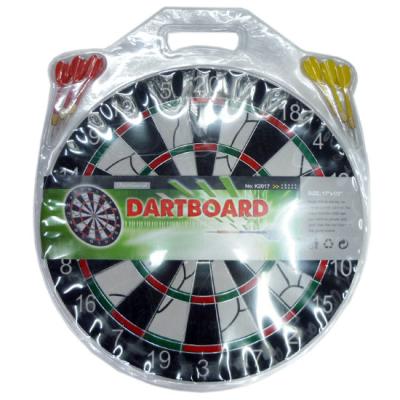 China Wholesale 17 Inch Target Dartboard Sisal Dart Board Game Bar Material Indoor With 6 Darts for sale