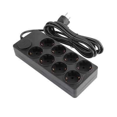 China With H05VV-F 3G1.5MM2 Outdoor Smart Cable 1.5M Oem Customized 16A 250V AC Plug Power Strip Plug Extension Socket Power Strip for sale