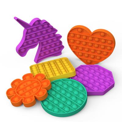 China Hot selling Amazon silicone push noise bubble itting purse pencil bag to stir sensory toys for autism kids for sale