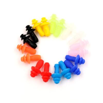 China Water-fad Ear Plug Noise Insulation Hearing Protection Ear Plugs Sleeping Earplugs Waterproof Soft Silicone Bath Earplugs for sale