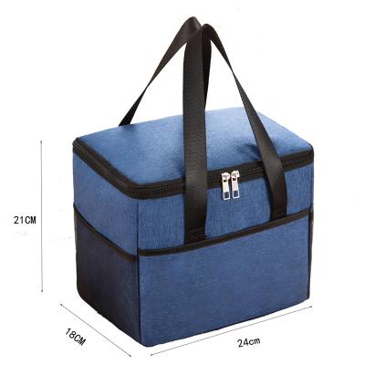 China Large Capacity Waterproof Camping Thermal Cooler Bag Lunch Bag Waterproof Oxford Cloth Picnic Insulated Bag Lunch Box Picnic Basket for sale