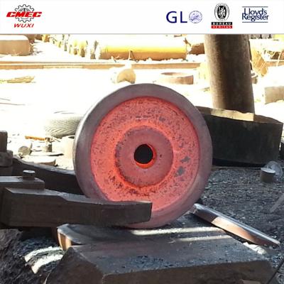 China Single Sheave Pulley For Hoisting Crane / Forged Sheave Wheel Stacker Machinery for sale