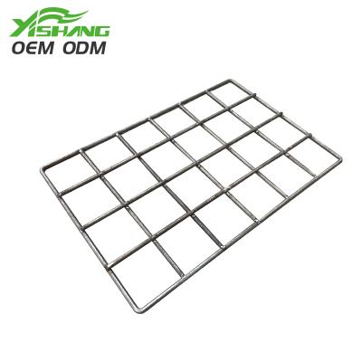 China Black Wall Mounted Metal Mesh Laser Cutting Welding Part Metal Wire Display Stand Accessories Metal Fabrication for sale