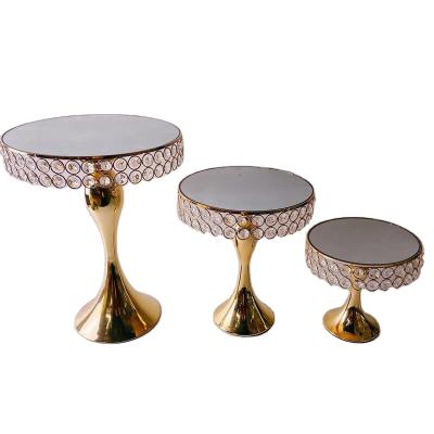 China Viable Cake Stand Set Crystal Cake Base Stand For Wedding Birthday Party Decoration for sale