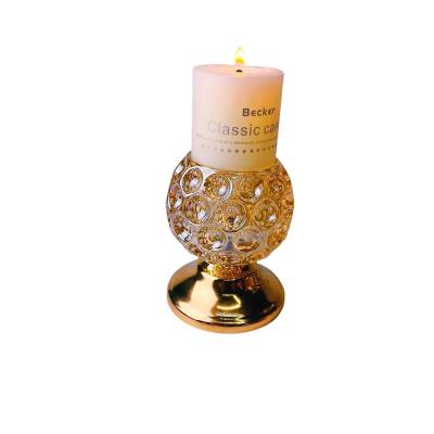 China Franch 2021 Hot Selling Gold Home Office Cafes Hotel Bubble Glass Ball Votive Handmade Candle Holder for sale