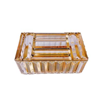 China Contemporary Clear Decorative Tissue Box New Luxury Table Cloth Holder For Home Use for sale