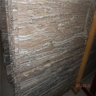 China Modern Polished Outdoor Black And White Travertine Slabs Marble Slab For Bathroom And Lobby for sale