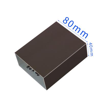 China Parting Shaanxi, China Which Profile Brown Aluminum Alloy Building Rectangular Tube / Aluminum Square Tube New Material for sale