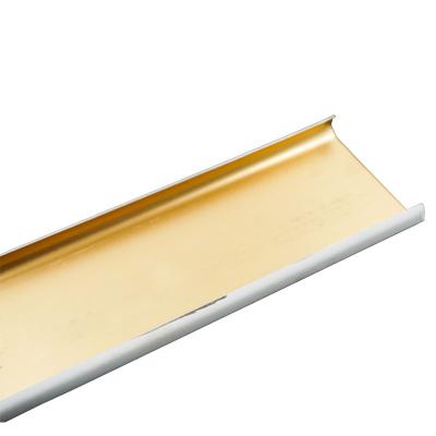 China Contemporary S Shaped Aluminum Side Stair Strip Aluminum Alloy Step Board Buckle Ceiling Strip Slat Anti Slip Strip for sale