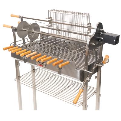 China Easily Assembled Cyprus Stainless Steel BBQ Grill Spit Rotisserie Deluxe Grill for sale