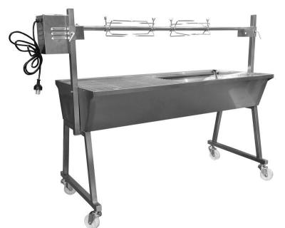 China Adjustable Height The Master 1200mm Stainless Steel Spit Rotisserie for sale