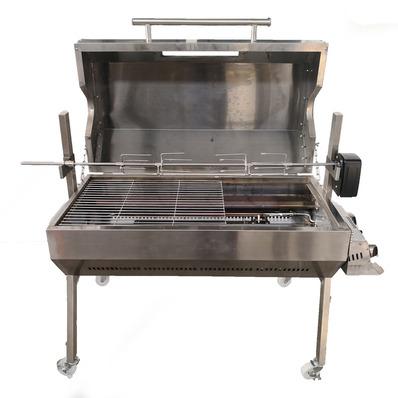 China 1m Dual Height Adjustable Charcoal And Fuel Gas Grill Spits for sale