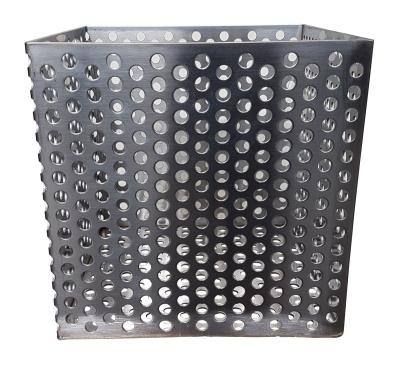 China Smoker Charcoal Basket Stainless Steel Basket Dustproof Offset Basket With Holes for sale