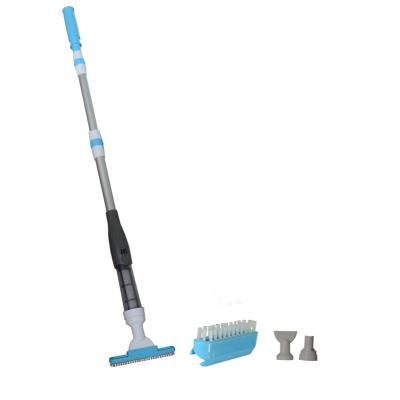 China Handheld Automatic Pool Cleaner Cleans Walls and Floors Steps Two Different Pool Brush Suction Heads and Nozzles Pool Vacuum for sale