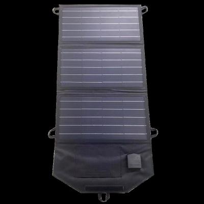 China Foldable High Quality Portable Foldable Solar Panel 30w with USB Output Port for sale