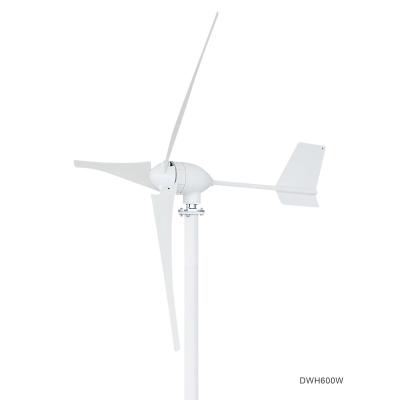 China High quality wind generator turbine commercial use 600w renewable energy wind turbine generator price DWH600M-1 for sale