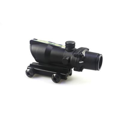 China ACOG 4X32 Scope Red or Green Illuminated Fiber Glass Etched Scope Aluminum Chevron Hunting and Tactical Sight Reticle for sale