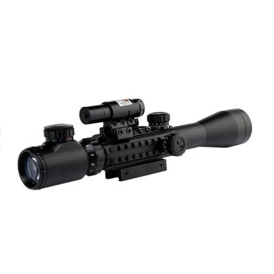 China C3-9X40EG in aluminum. COMBINED Illumination of Dual Riflescope, Red Laser, Red&Green Dot Sight for sale