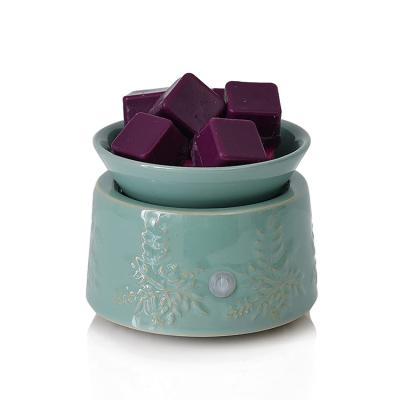 China Wholesale Eco-friendly 2 in 1 Ceramic Electric Scent Candle Wax Melts Burner Warmers for sale