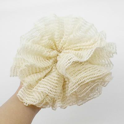 China EXFOLIATE Hot Selling Cleansing Soft And Breathable Eco Friendly Fine Mesh Ball Bath Ramie Fiber Cutin for sale