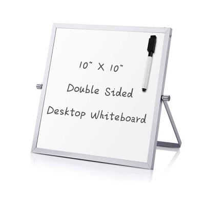 China Eco-friendly/BPA Free Side 360 ​​Degree Dual Erase Board Portable Small Dry Whiteboard For Kids Classroom Home Magnetic Whiteboard for sale